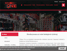 Tablet Screenshot of hockeyzone.cz
